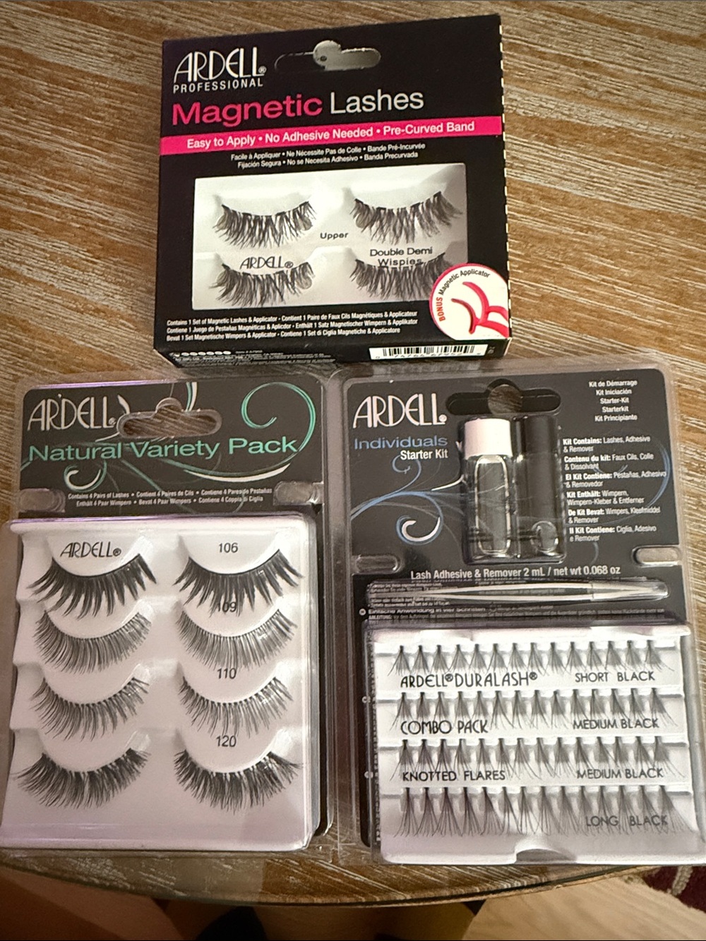 Ardell Mixed Lash Collection (3 packs) in Black.